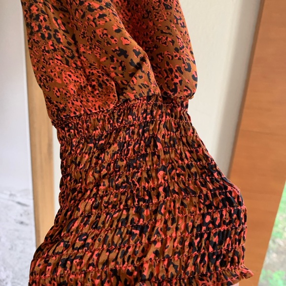 MELLODAY Rust Ruched Evening Dress - Picture 8 of 8